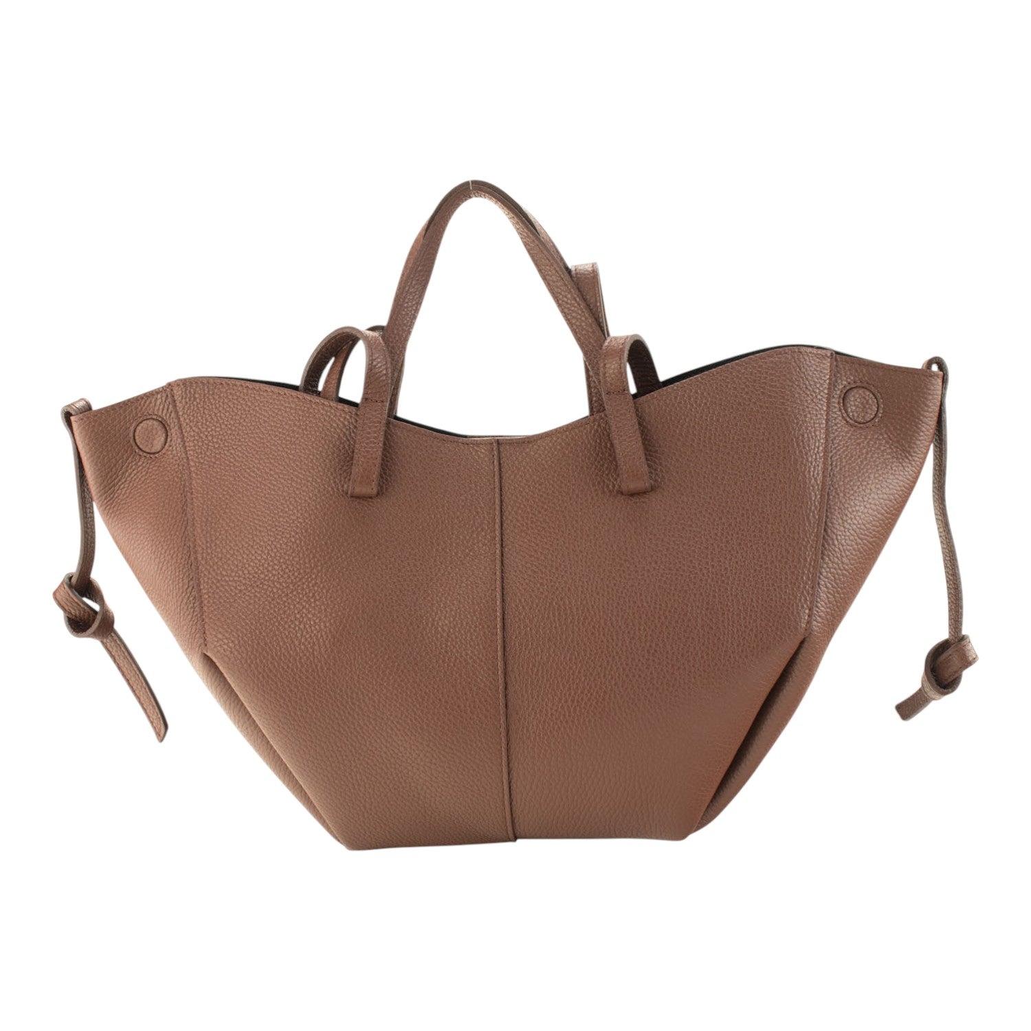 Bolso shopper Piel Pregato Venetto Soft Chocolate claro - KimondoShop