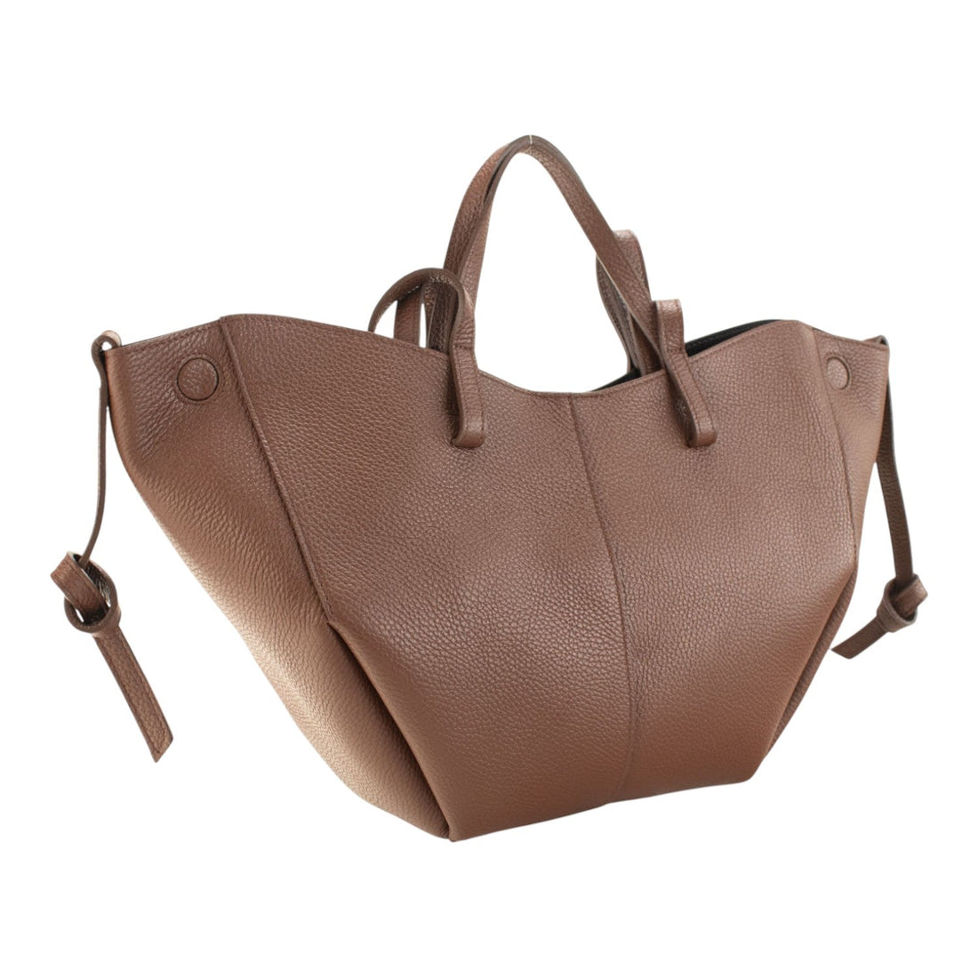 Bolso shopper Piel Pregato Venetto Soft Chocolate claro - KimondoShop