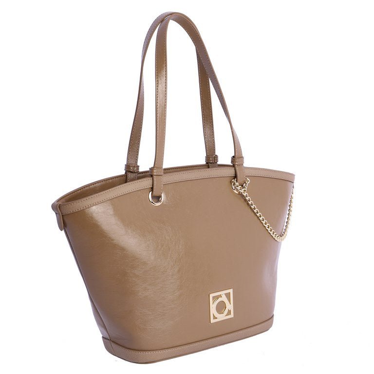 Bolso Shopping Amichi Parisienne Marrón - KimondoShop