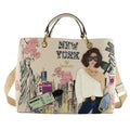 Bolso tote Braccialini Cartoline New York - KimondoShop