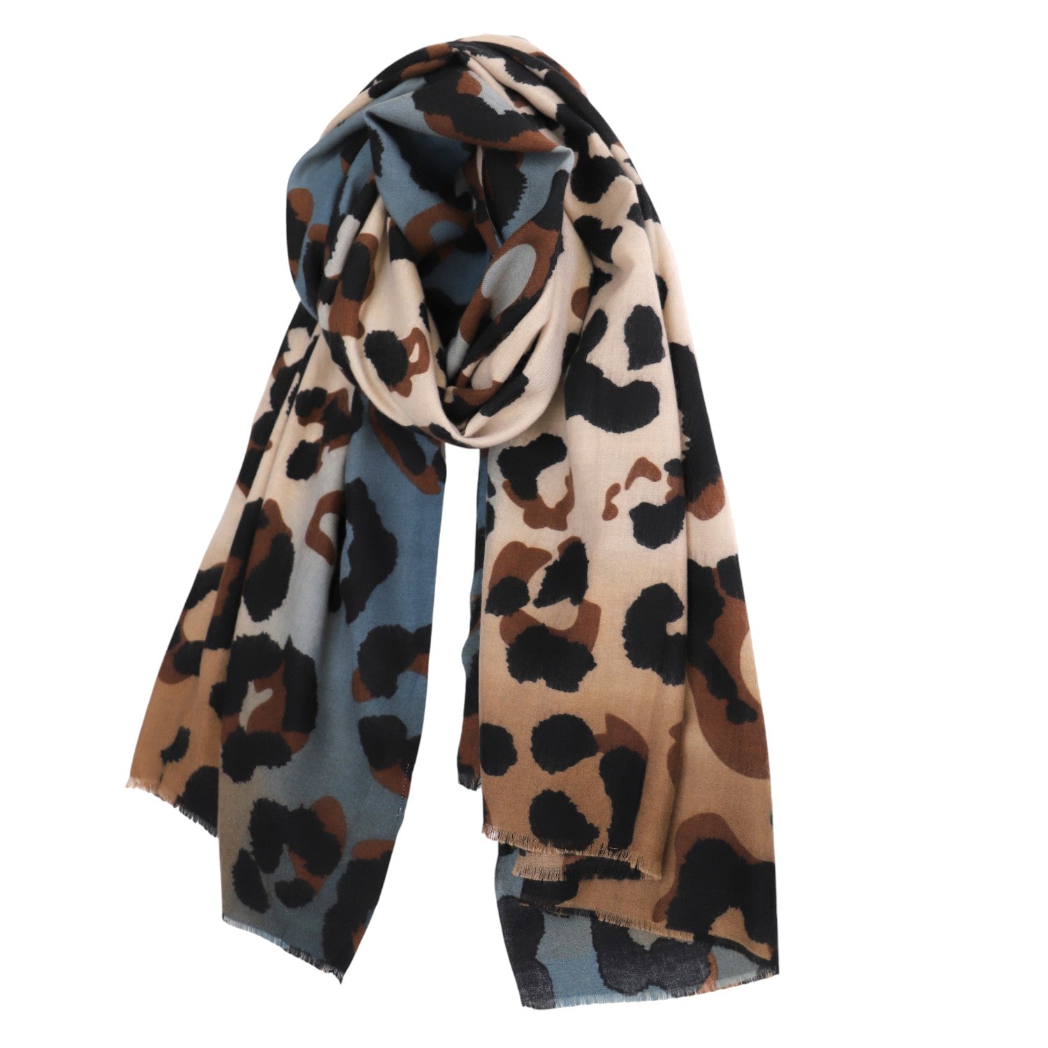 Bufanda Amichi Leopard Azul - KimondoShop