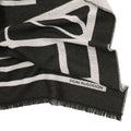Bufanda Don Algodon geometric Negro - KimondoShop