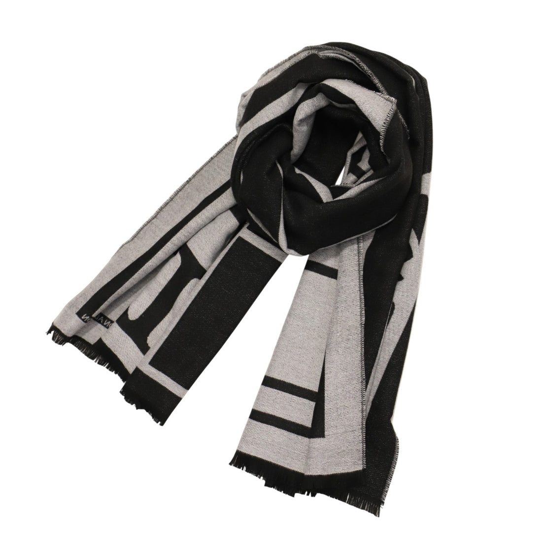 Bufanda Don Algodon geometric Negro - KimondoShop