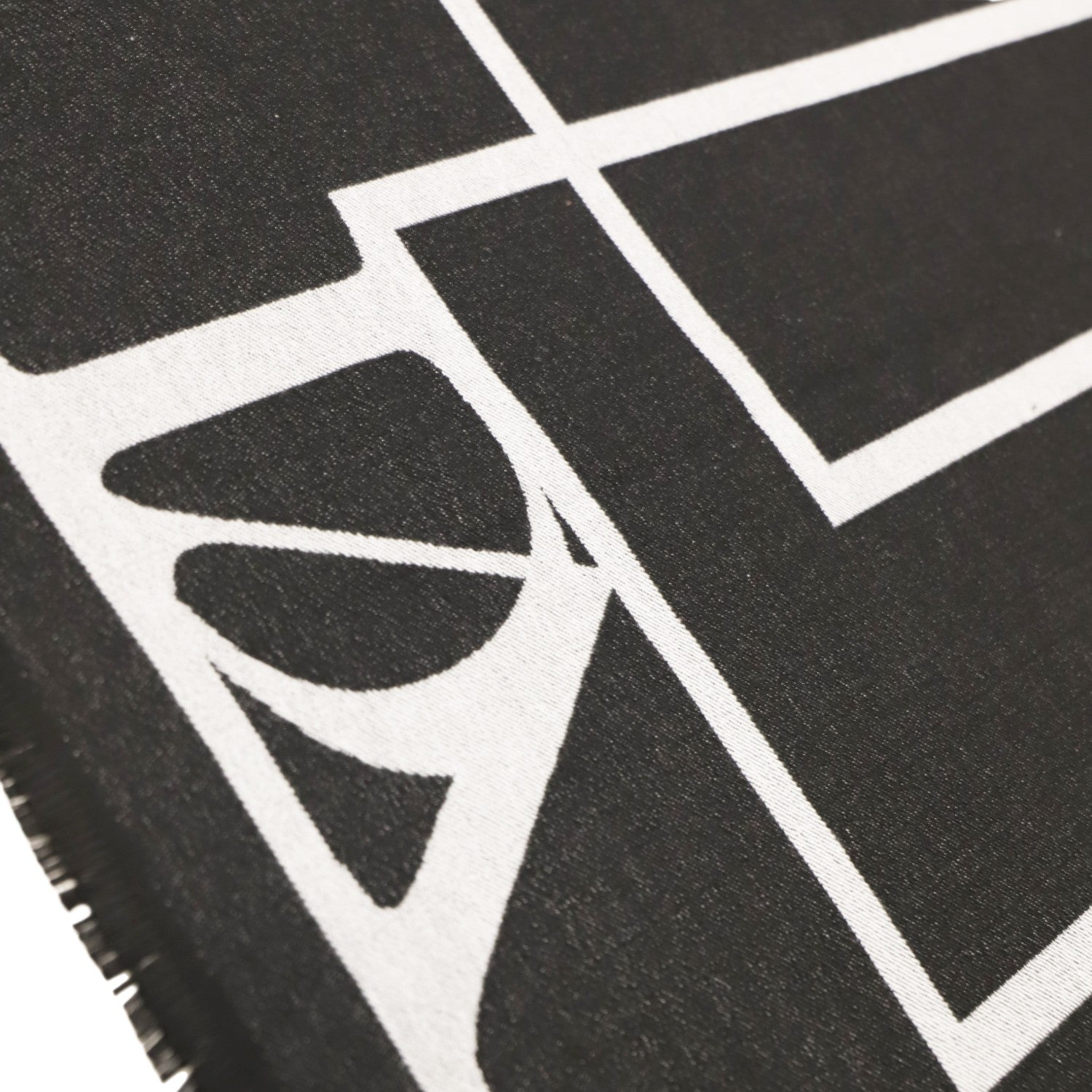 Bufanda Don Algodon geometric Negro - KimondoShop