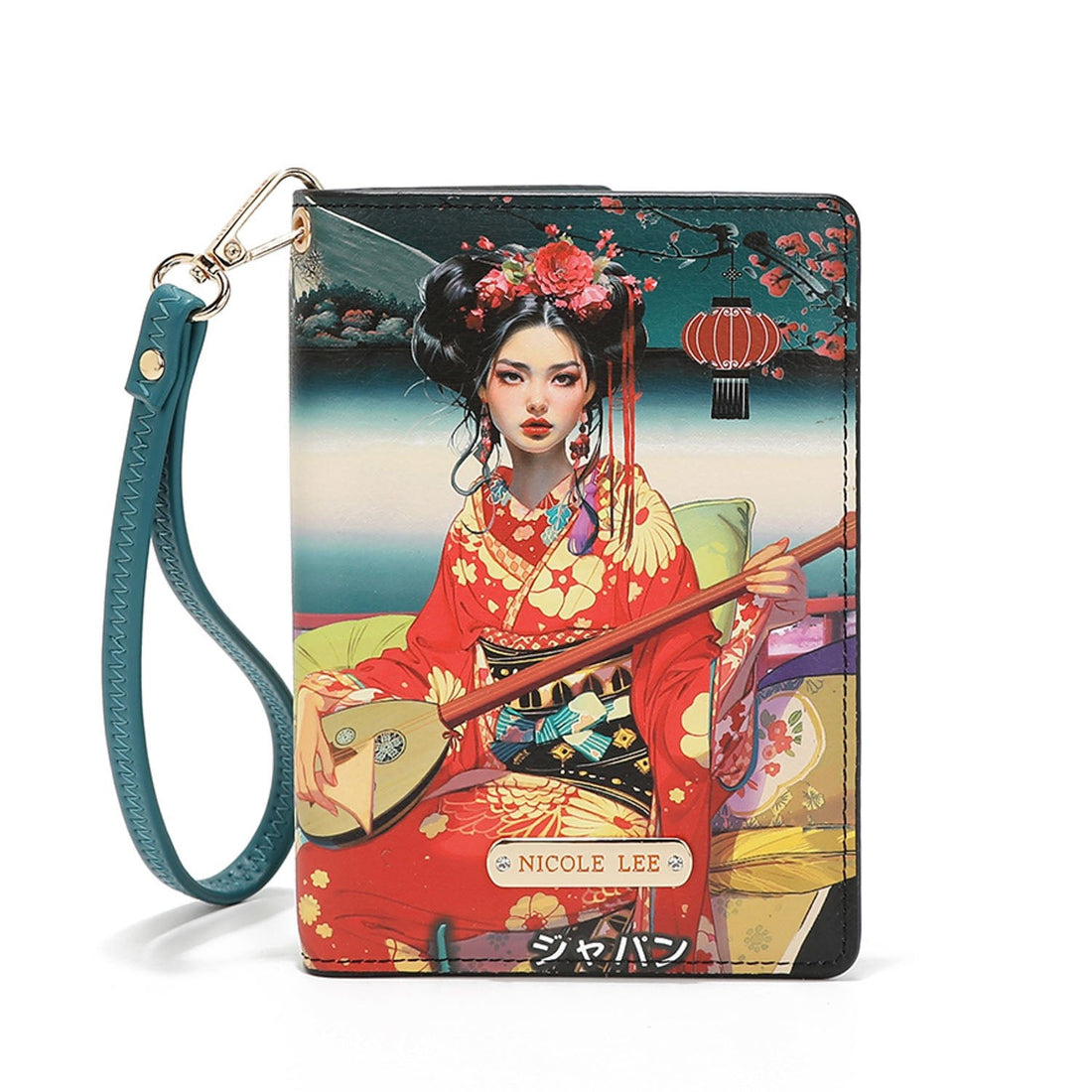 Cartera porta pasaporte RFID Nicole Lee Akiko La Belleza - KimondoShop