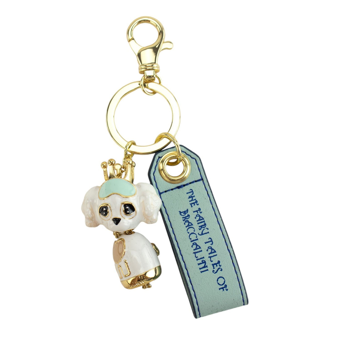 Llavero colgante Braccialini perrito blanco - KimondoShop