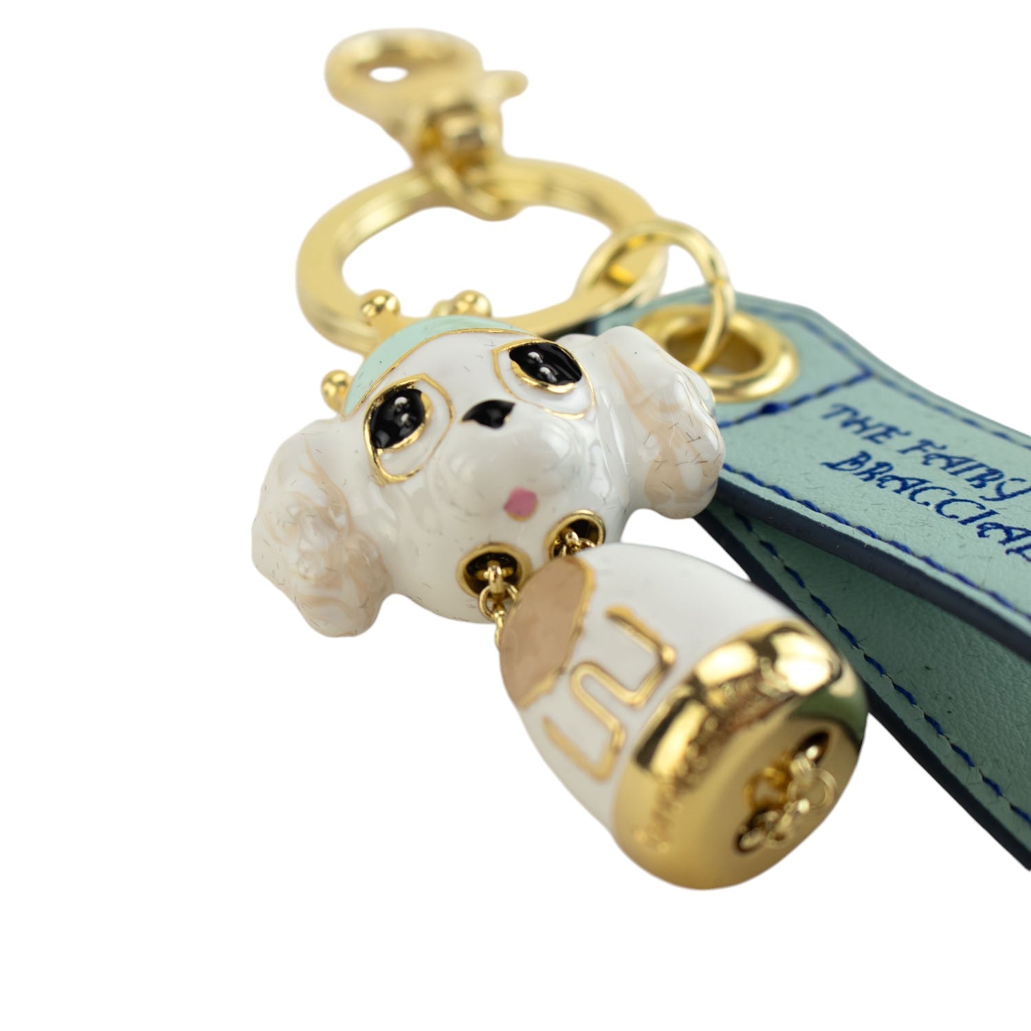 Llavero colgante Braccialini perrito blanco - KimondoShop