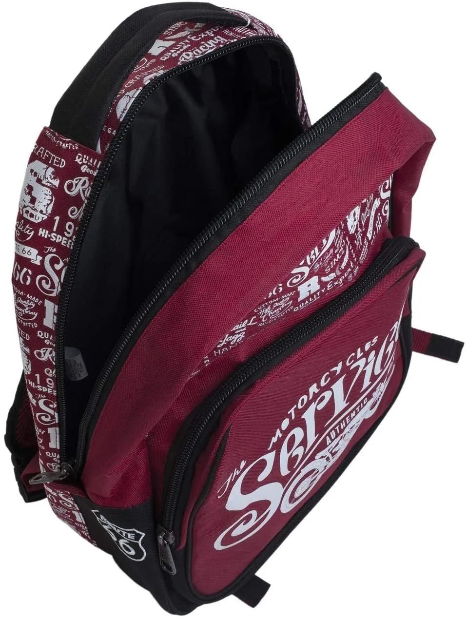 Mochila acolchada Ruta66 Motorcycle Red - KimondoShop