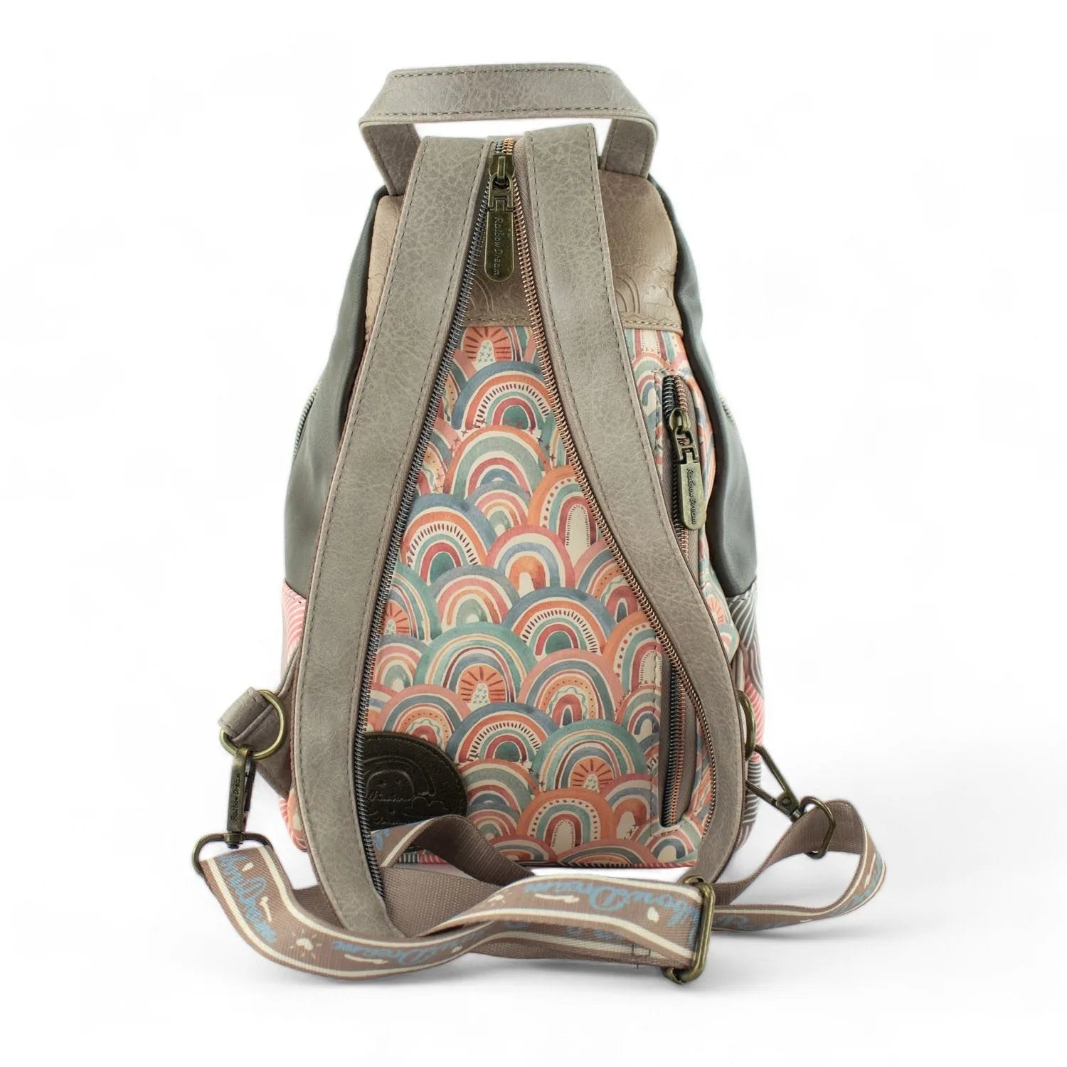 Mochila antirrobo Sweet Candy Rainbow Dreams Taupe - KimondoShop