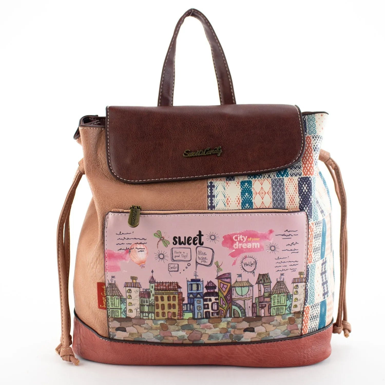 Mochila con solapa cuadrada Sweet Candy Essential - KimondoShop