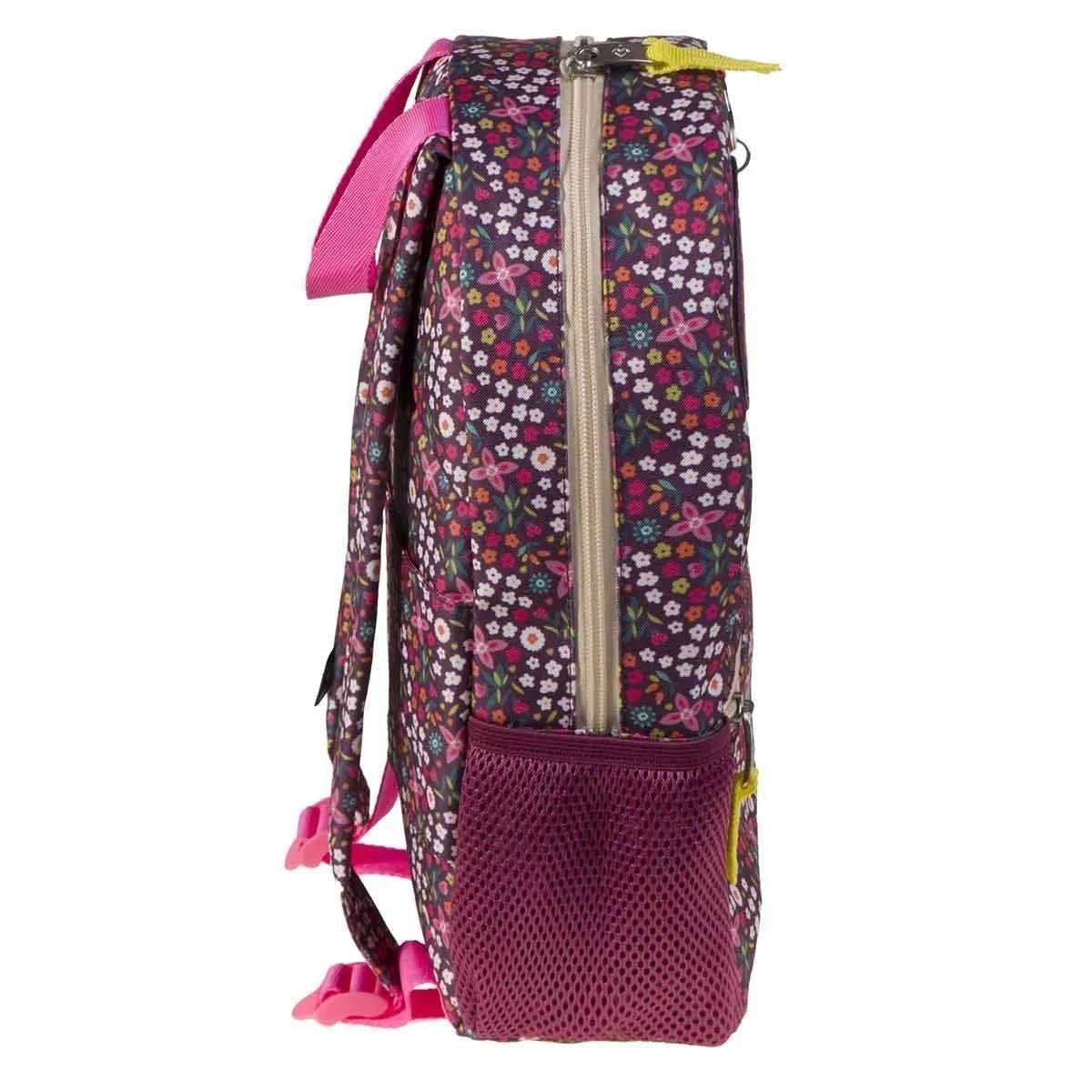 Mochila escolar pequeña Busquets Lovely Flowers - KimondoShop