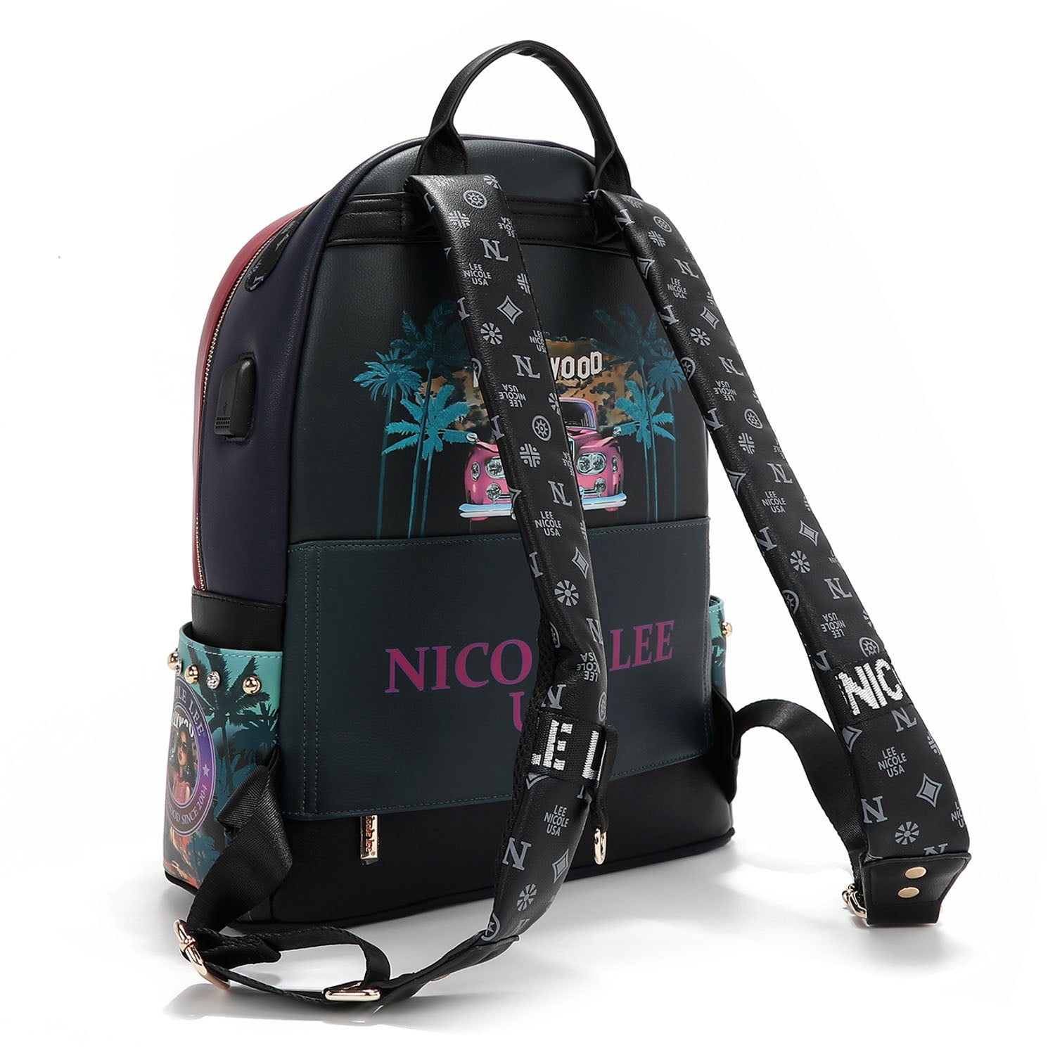 Mochila grande USB Nicole Lee Hollywood Drive - KimondoShop