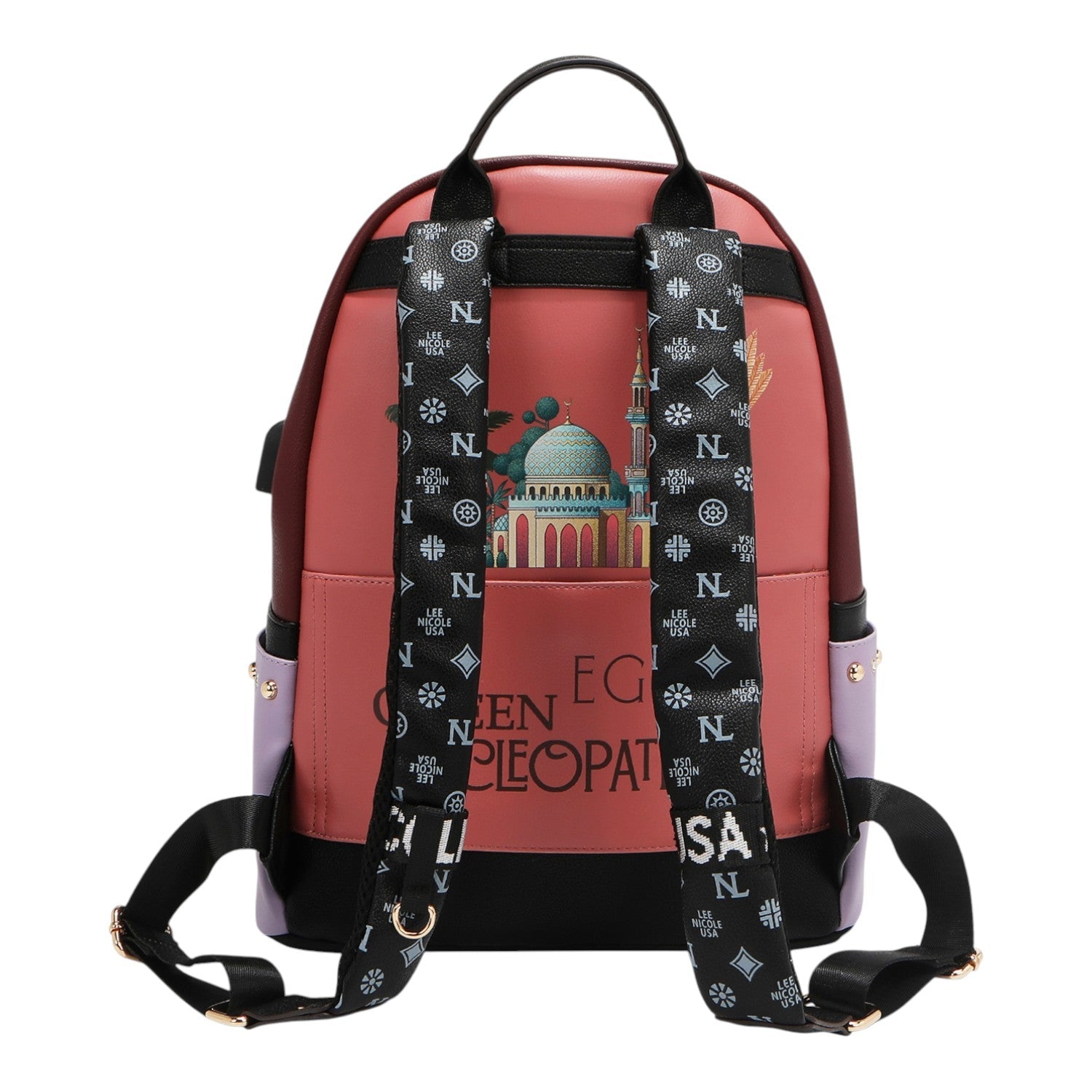 Mochila grande USB Nicole Lee Queen Cleopatra - KimondoShop