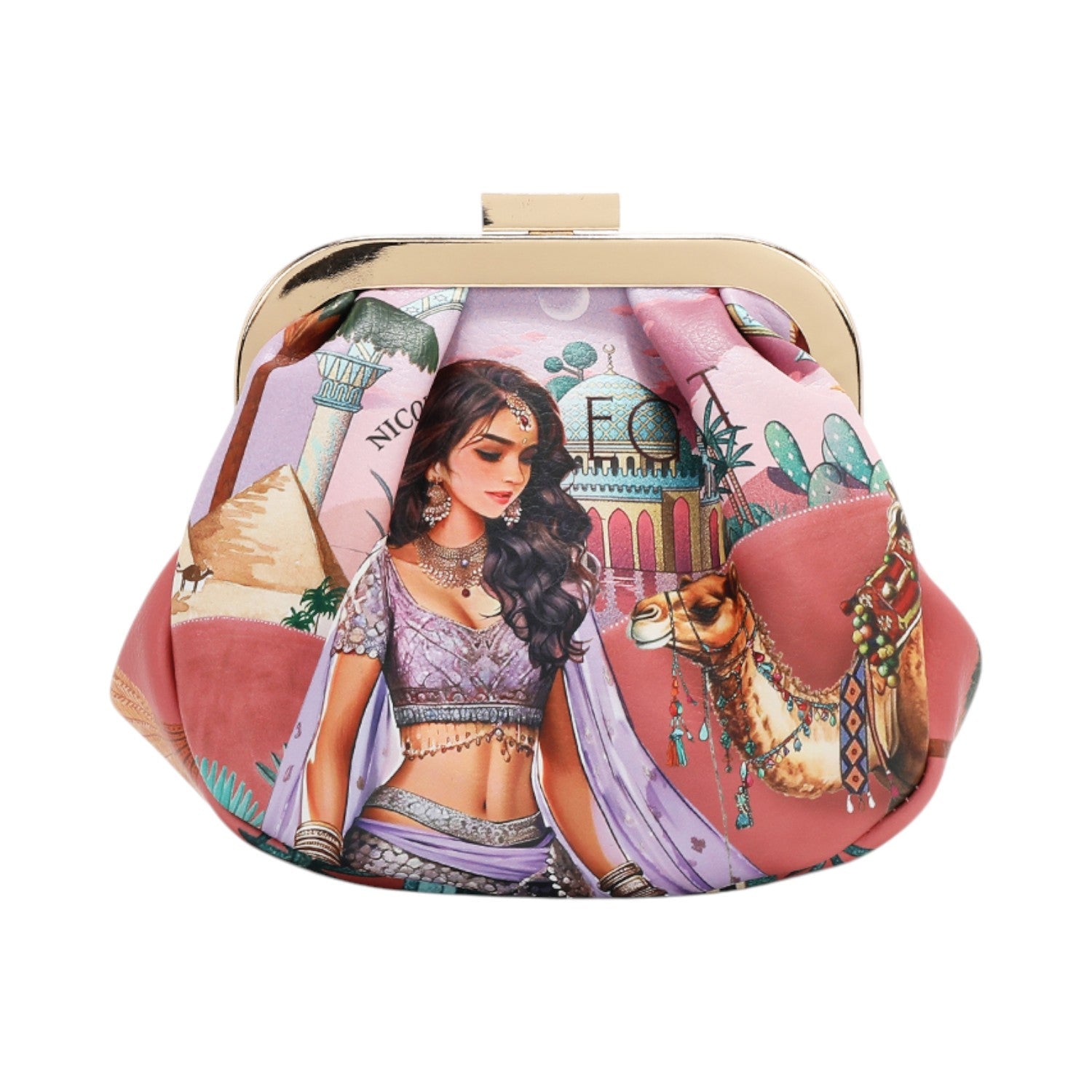 Monedero con cierre clic Nicole Lee Queen Cleopatra - KimondoShop