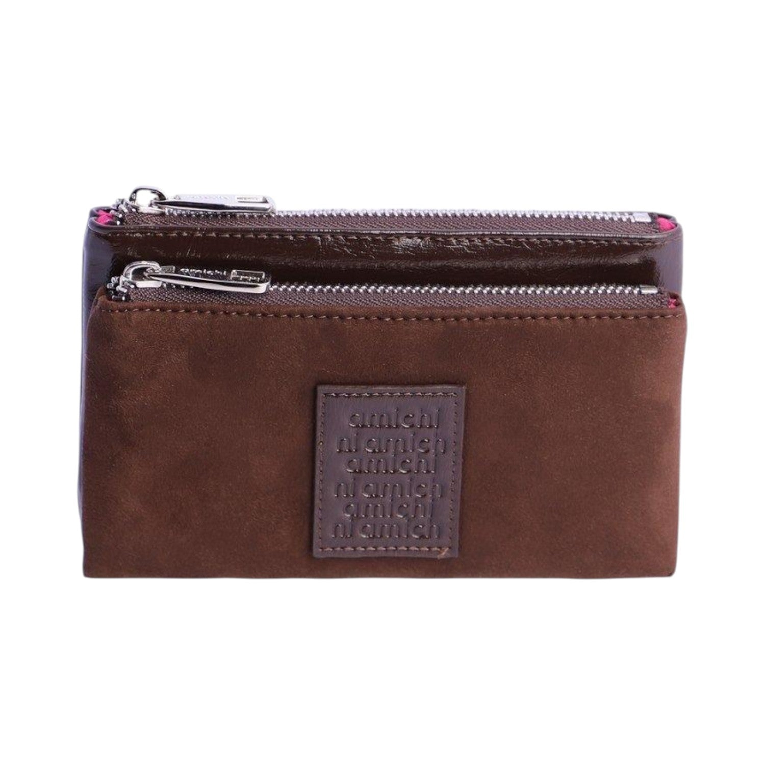 Monedero doble Amichi Aura Marrón - KimondoShop