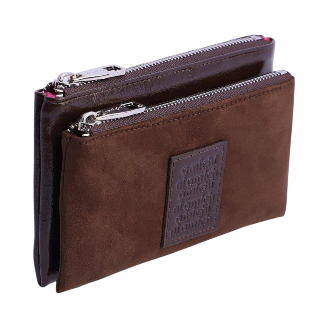 Monedero doble Amichi Aura Marrón - KimondoShop