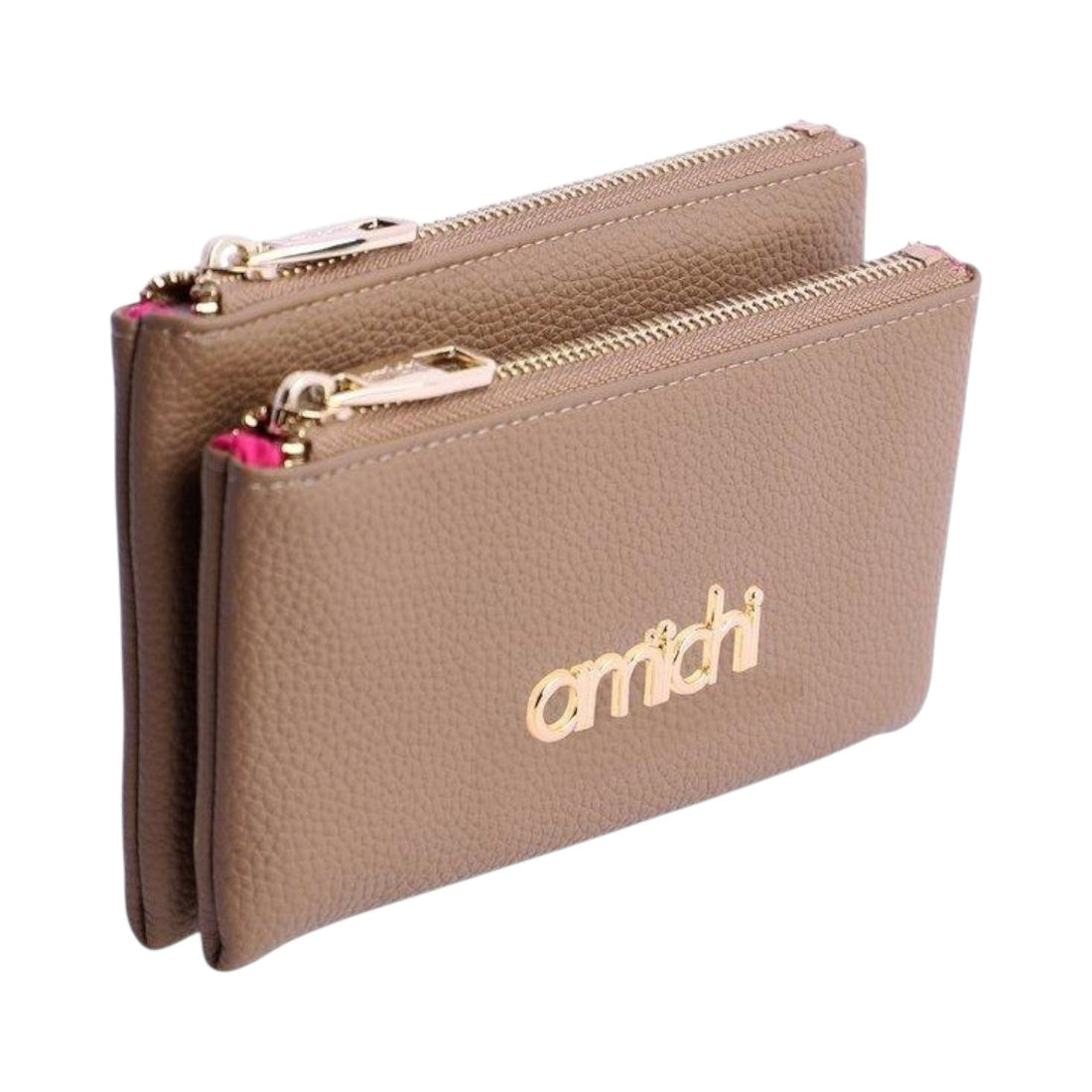 Monedero doble Amichi Calipso Moca - KimondoShop