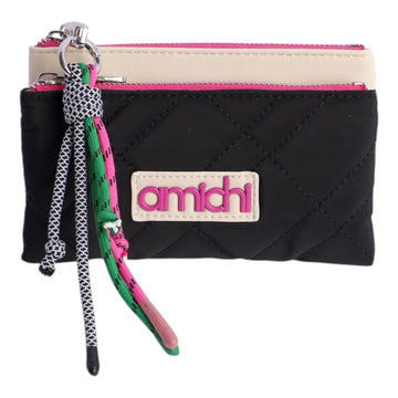 Monedero doble Amichi Verdant Negro - KimondoShop