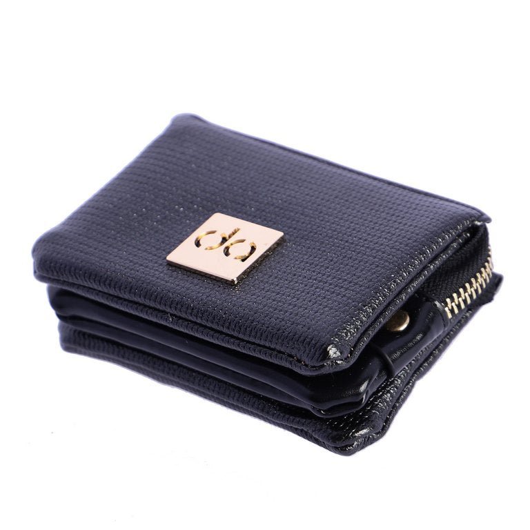 Monedero Don Algodon Metallic Negro - KimondoShop