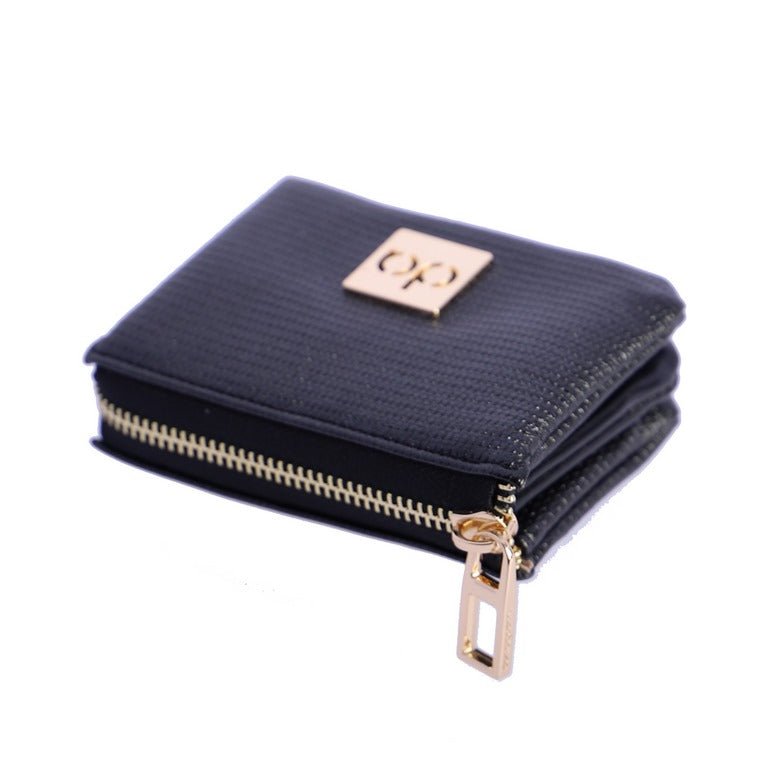 Monedero Don Algodon Metallic Negro - KimondoShop