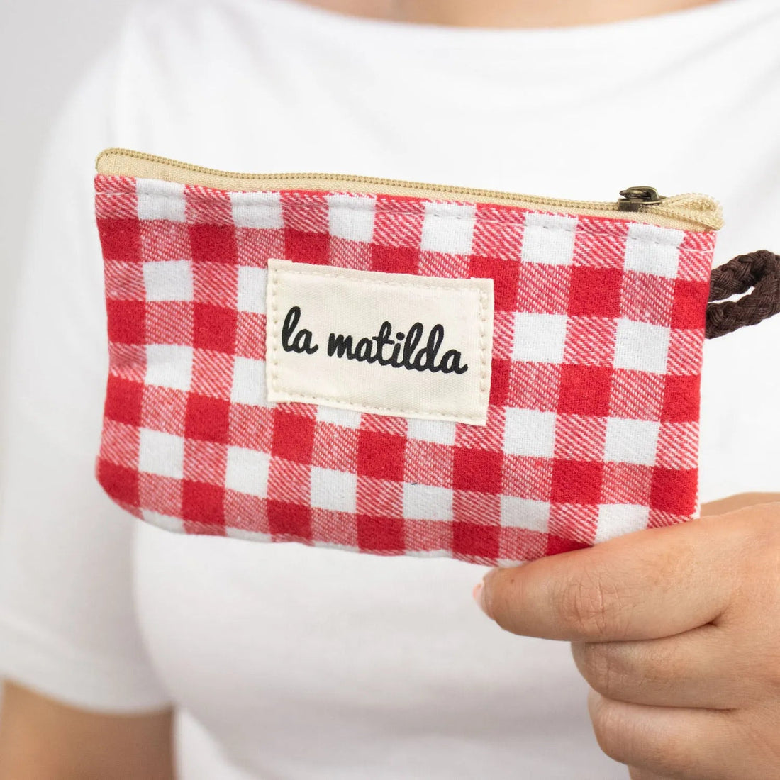 Monedero La Matilda Vichy rojo - KimondoShop