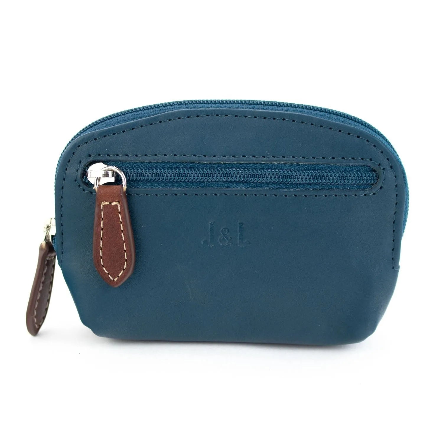 Monedero Piel Basics JL Piel Brida Azul - KimondoShop