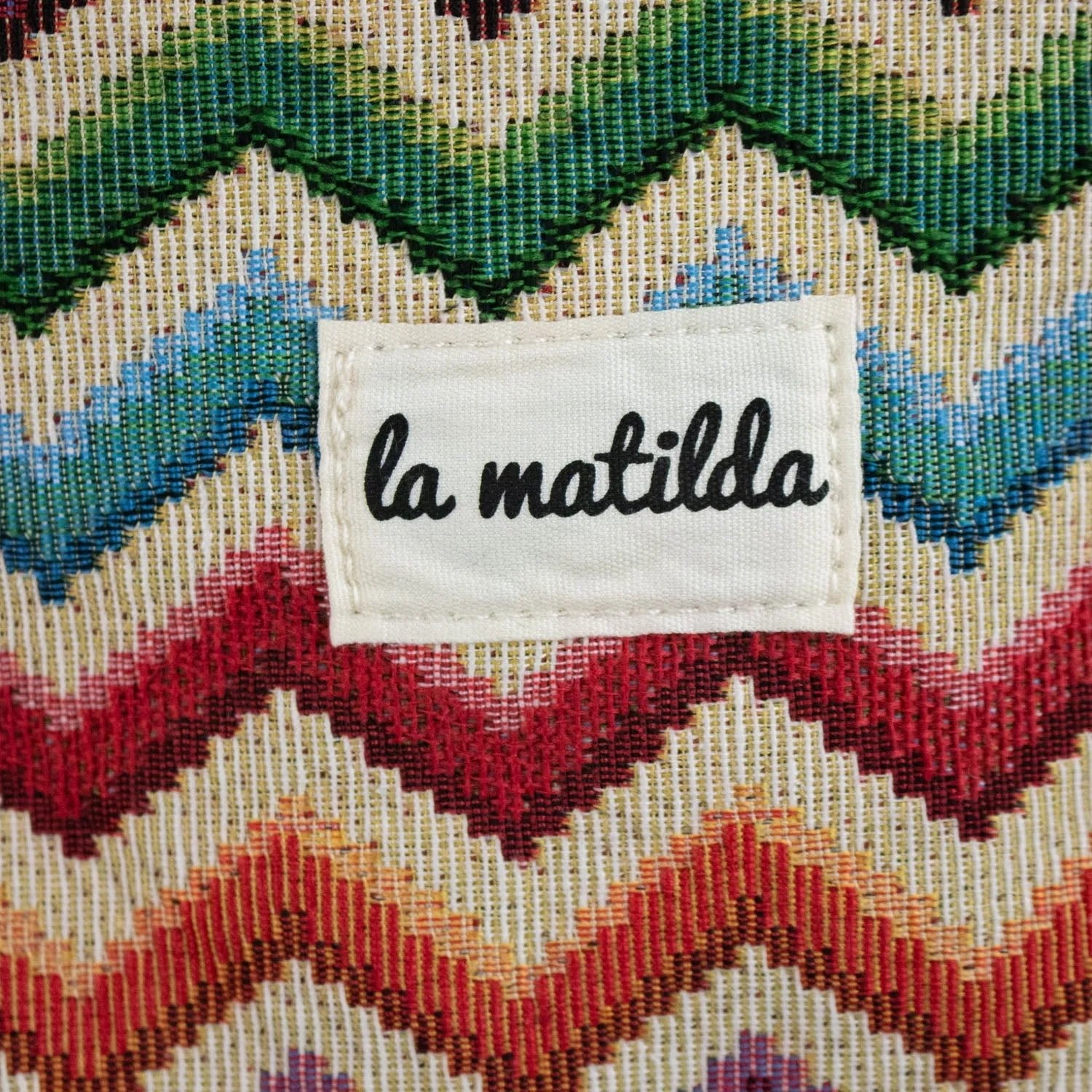 Neceser grande La Matilda Vichy Print Zig Zag - KimondoShop