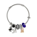 Pulsera con charms Nicole Lee Concha Plateada - KimondoShop